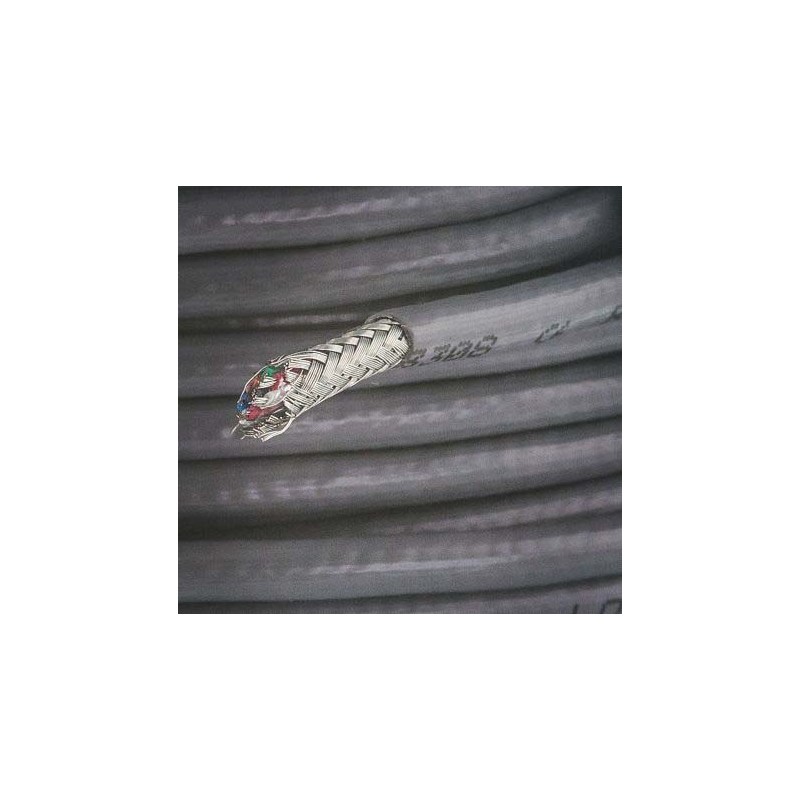 1 Reel of 100 M - Alpha Wire Alpha Essentials Control Cable, 8 Cores, 0.09 mm², DEF STAN, Screened, 100m, Grey PVC Sheath, 28 AW