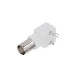 10 pcs : CPBNCPC017 - RF Connectors / Coaxial Connectors BNC 75 Ohm Right Angle Bulkhead Jack Receptacle - Shielded, Extra Low P