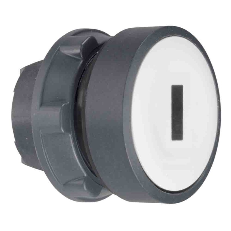1 pcs - Schneider Electric Harmony XB5 Series White Momentary Push Button Head, 22mm Cutout