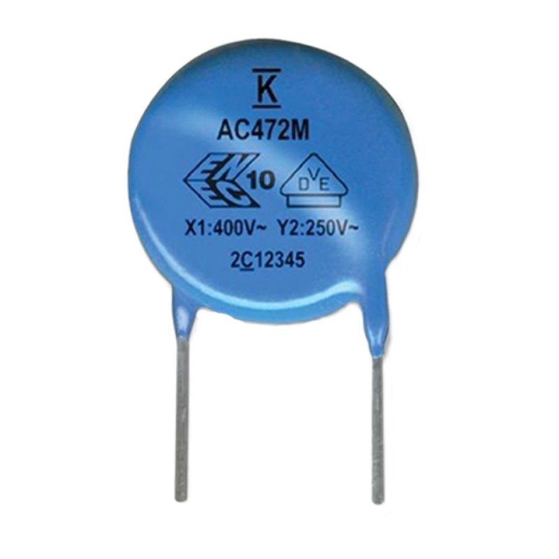 10 pcs - KEMET Single Layer Ceramic Capacitor (SLCC) 2.2nF 500V ac ±20% Y5U Dielectric, C900, Through Hole +125°C Max Op. Temp.