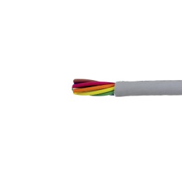1 Reel of 100 M - Alpha Wire Multicore Data Cable, 0.23 mm², 8 Cores, 24 AWG, Unscreened, 100m, Grey Sheath