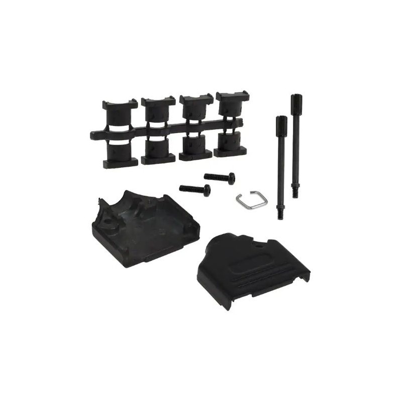 1 pcs - Norcomp 970 Series Zinc D Sub Backshell, 15 Way, Strain Relief