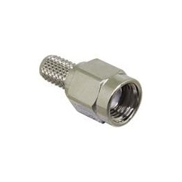 10 pcs : CONREVSMA007-R58 - RF Connectors / Coaxial Connectors RP-SMA Male Cbl End Crimp - RG-58 Cbl
