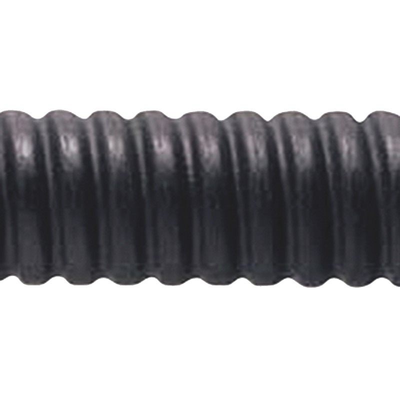 1 Reel of 25 M - Adaptaflex Flexible Conduit, 25mm Nominal Diameter, Galvanised Steel, Black