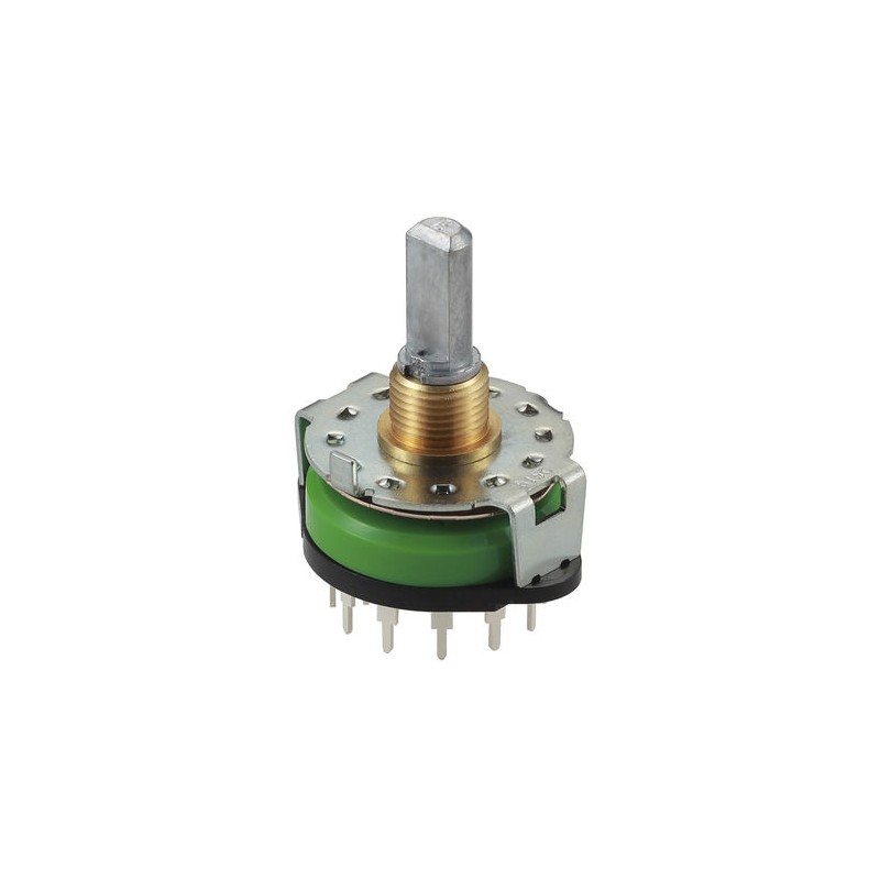 1 pcs - Alps Alpine, 6 Position DP6T Rotary Switch, 250 mA, PC Pin