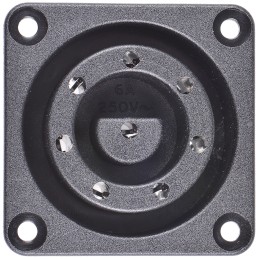 1 pcs - Bulgin Power Connector Panel Mount Socket, 8, Solder Termination, 6A, 250 V ac