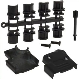 1 pcs - Norcomp 971 Series Zinc D Sub Backshell, 9 Way, Strain Relief