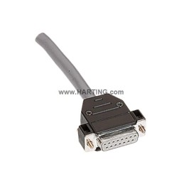 1 pcs - HARTING D-sub Series Thermoplastic D Sub Backshell, 25 Way