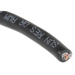 1 Reel of 30 M - Alpha Wire Xtra-Guard 4 Control Cable, 4 Cores, 0.35 mm², Screened, 30m, Black TPE Sheath, 22 AWG