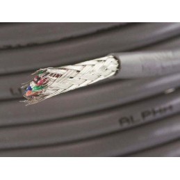 1 Reel of 30 M - Alpha Wire Alpha Essentials Control Cable, 10 Cores, 0.23 mm², Screened, 30m, Grey PVC Sheath, 24 AWG