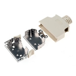 1 pcs - 3M 103 Series ABS D Sub Backshell, 36 Way, Strain Relief