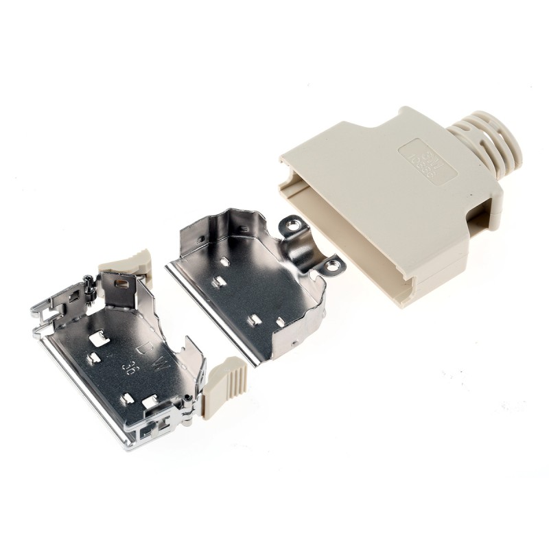 1 pcs - 3M 103 Series ABS D Sub Backshell, 36 Way, Strain Relief