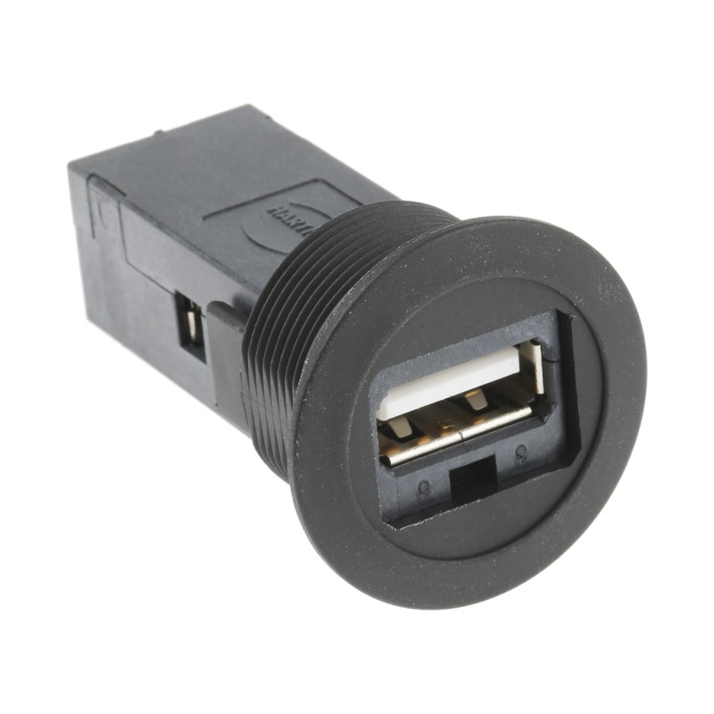 1 pcs - HARTING Straight, Panel Mount, Socket Type A to A 2.0 USB Connector