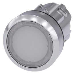 1 pcs - Siemens SIRIUS ACT Series White Momentary Push Button Head, 22mm Cutout, IP66, IP67, IP69K