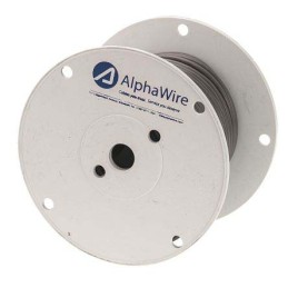 1 Reel of 30 M - Alpha Wire Multicore Industrial Cable, 0.14 mm², 4 Cores, 26 AWG, Screened, 30m, Grey Sheath