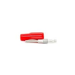 10 pcs : R921331000 - Test Plugs & Test Jacks BANANA / 2MM SERIE MALE BLI INSULATED SOLDER POT RED