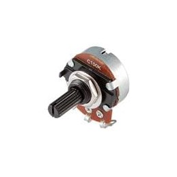 10 pcs : PTN24B-B1015K1PB - Potentiometers 24mm, 10kohm, 15mm shaft, Switch