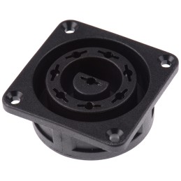 1 pcs - Bulgin Power Connector Panel Mount Socket, 8, Solder Termination, 6A, 250 V ac