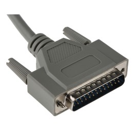 1 pcs - RS PRO Male 25 Pin D-sub to Male 25 Pin D-sub Serial Cable, 6m PVC
