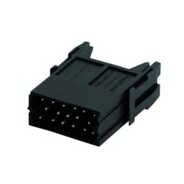 1 pcs - Amphenol Industrial Heavy Duty Power Connector Module, 10A, Male, Heavy Mate C146 Series, 17 Contacts
