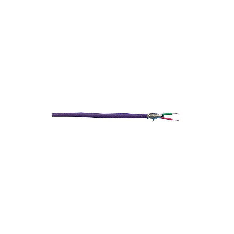 1 Reel of 305 M - Alpha Wire Twisted Pair Data Cable, 1 Pairs, 0.32 mm², 2 Cores, 22 AWG, Screened, 305m, Purple Sheath