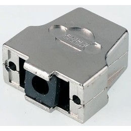 1 pcs - FCT from Molex FMH Series Die Cast Zinc D Sub Backshell, 25 Way, Strain Relief