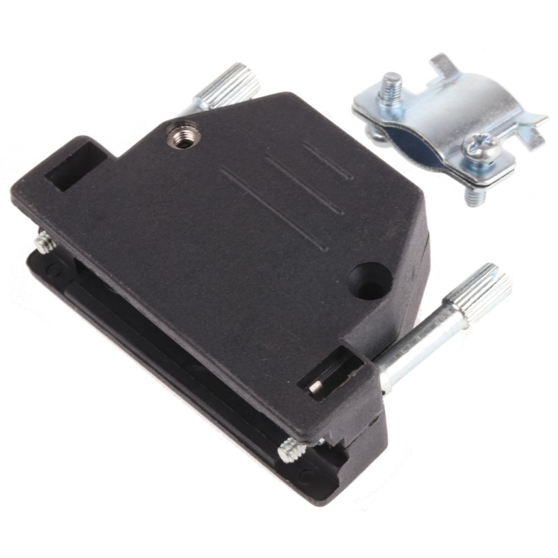 1 pcs - MH Connectors MHED Series ABS D Sub Backshell, 25 Way, Strain Relief