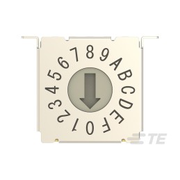 1 pcs - TE Connectivity 16 Way Surface Mount Rotary Switch 16P, Screwdriver Actuator