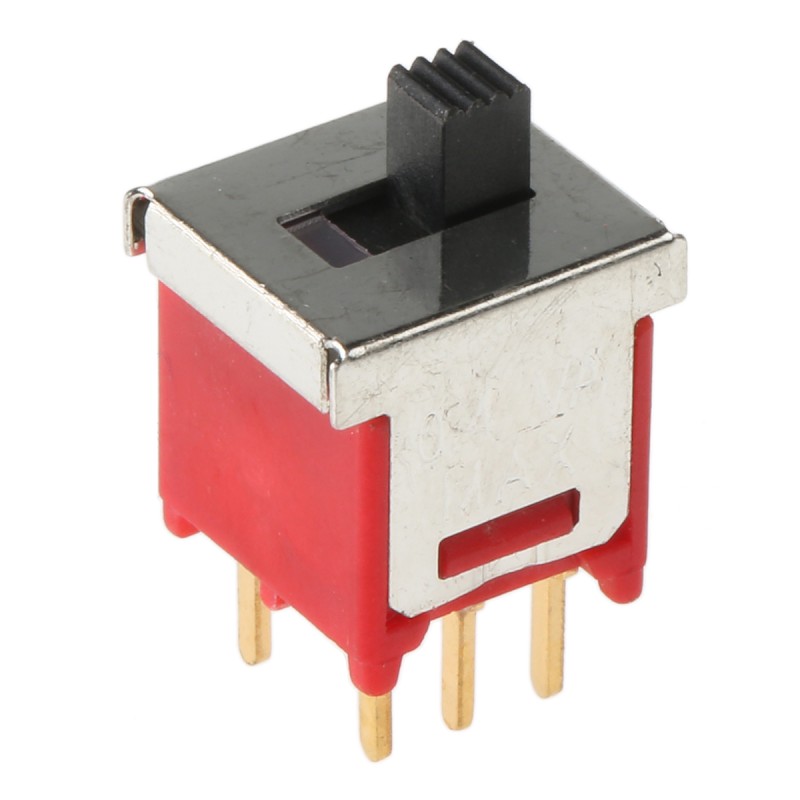 1 pcs - RS PRO PCB Slide Switch DPDT Latching 400 mA @ 20 V Slide