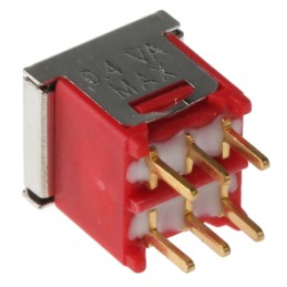 1 pcs - RS PRO PCB Slide Switch DPDT Latching 400 mA @ 20 V Slide