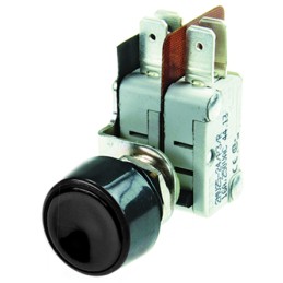 1 pcs - RS PRO Button Micro Switch, Quick Connect Terminal, 16 A @ 250 V ac, DPST