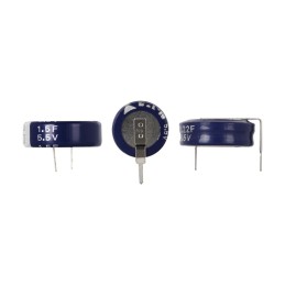 2 pcs - Eaton 0.33F Supercapacitor -20 - +80% Tolerance, 5.5V dc, Through Hole