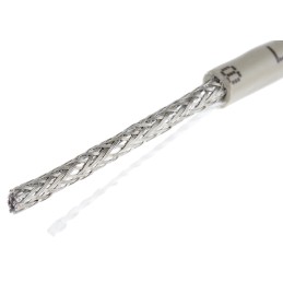 1 Reel of 50 M - Alpha Wire Multicore Data Cable, 1.23 mm², 2 Cores, 16 AWG, Screened, 50m, Grey Sheath