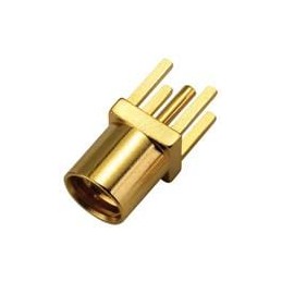 10 pcs : PCB.MMCX.F.ST.JACK.HT - RF Connectors / Coaxial Connectors MMCX straight PCB Mount Jack