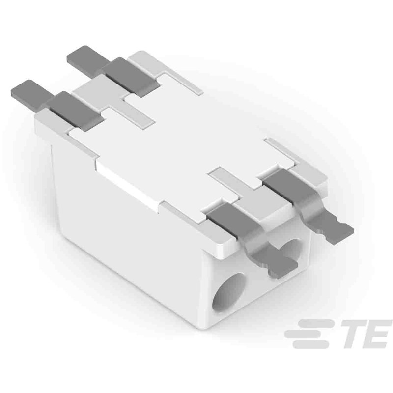 10 pcs - TE Connectivity Poke-In Series Connector, 2-Pole, Female, 1-Way, Surface Mount, 6A