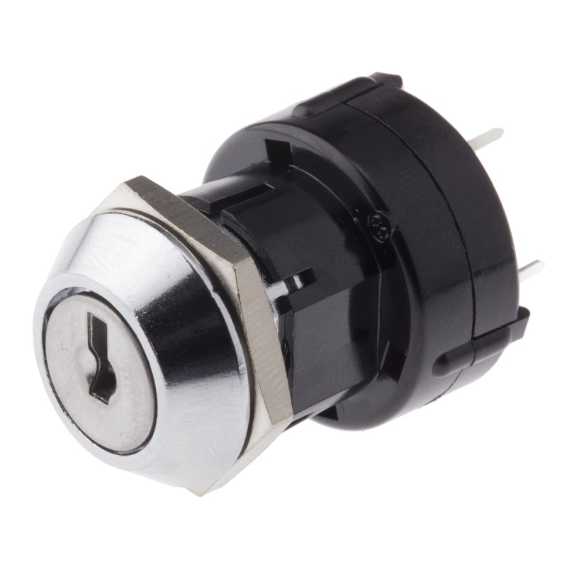 1 pcs - Key Switch, 150 mA @ 250 V ac 6-Way Common-Key