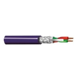 1 Reel of 500 M - Belden Twisted Data Cable, 1 Pairs, 0.34 mm², 2 Cores, 22 AWG, Screened, 500m, Purple Sheath