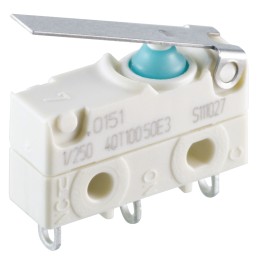 1 pcs - Marquardt Lever Micro Switch, Solder Terminal, 6 A @ 250 V ac, SP-CO, IP67