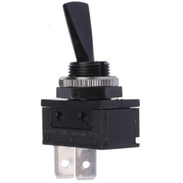 1 pcs - Arcolectric (Bulgin) Ltd Toggle Switch, Panel Mount, On-Off, SPST, Tab Terminal