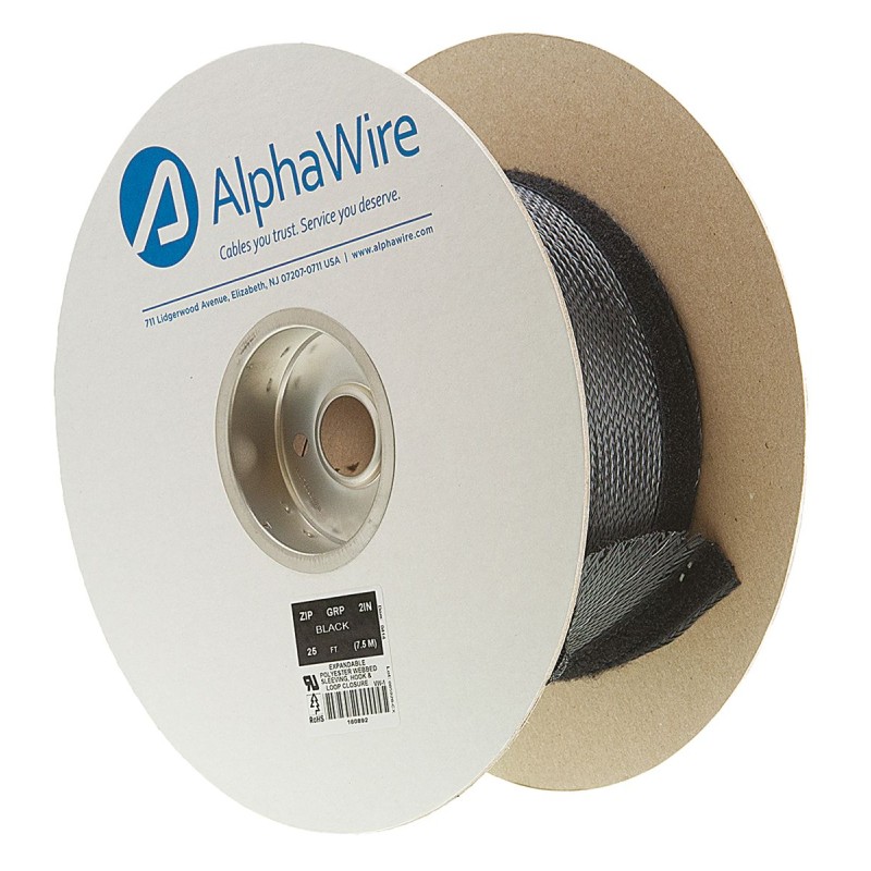 1 Reel of 7 M - Alpha Wire Spiral Wrap, I.D 12.7mm, 60.325mm PET