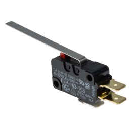 1 pcs - Omron Long Hinge Lever Micro Switch, Tab Terminal, 16 A @ 250 V ac, SPDT, IP40