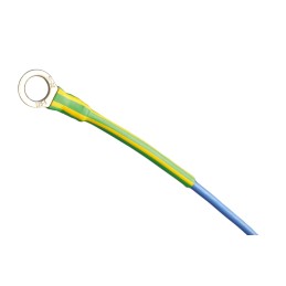 1 Reel of 76 M - Alpha Wire Heat Shrink Tubing, Green, Yellow 6.3mm Sleeve Dia. x 76m Length 2:1 Ratio, FIT-260 Series