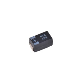 2 pcs - Panasonic 470μF Surface Mount Polymer Capacitor, 6.3V dc