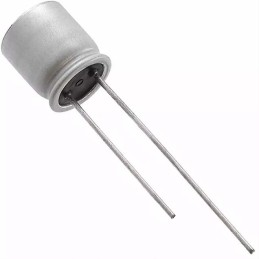 2 pcs - Panasonic 18μF Through Hole Polymer Capacitor, 100V dc