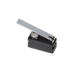 1 pcs - Omron Leaf Lever Subminiature Micro Switch, Left Angle PCB Terminal, SPST, IP67