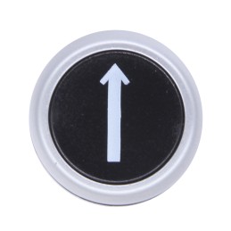 1 pcs - RS PRO Black Spring Return Push Button Head, 22mm Cutout, IP65