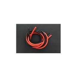 10 pcs : FIT0585 - DFRobot Accessories High Temperature Resistant Silicone Wire (18AWG 0.75mm2 1m Red Black)