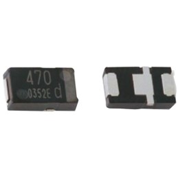 2 pcs - Panasonic 470μF Surface Mount Polymer Capacitor, 2V dc