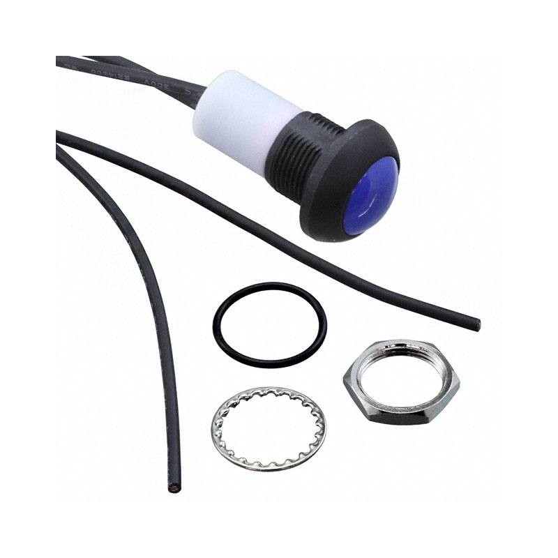 1 pcs - TE Connectivity PB6 Series Push Button Switch, (On)-Off, Panel Mount, SPST - NO, 50 V dc, 125V ac, IP68