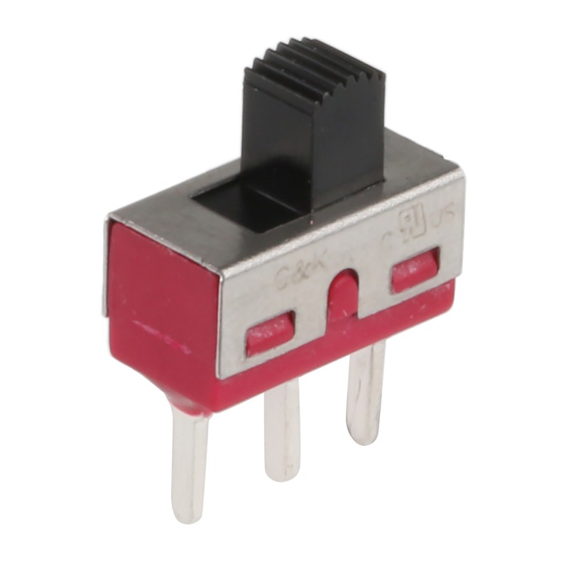 1 pcs - C & K PCB Slide Switch SPDT Latching 6 A @ 120 V ac, 6 A @ 28 V dc Slide
